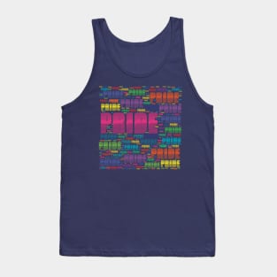 Pride - Multicoloured Text Tank Top